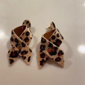 Cheetah Bow Earrings